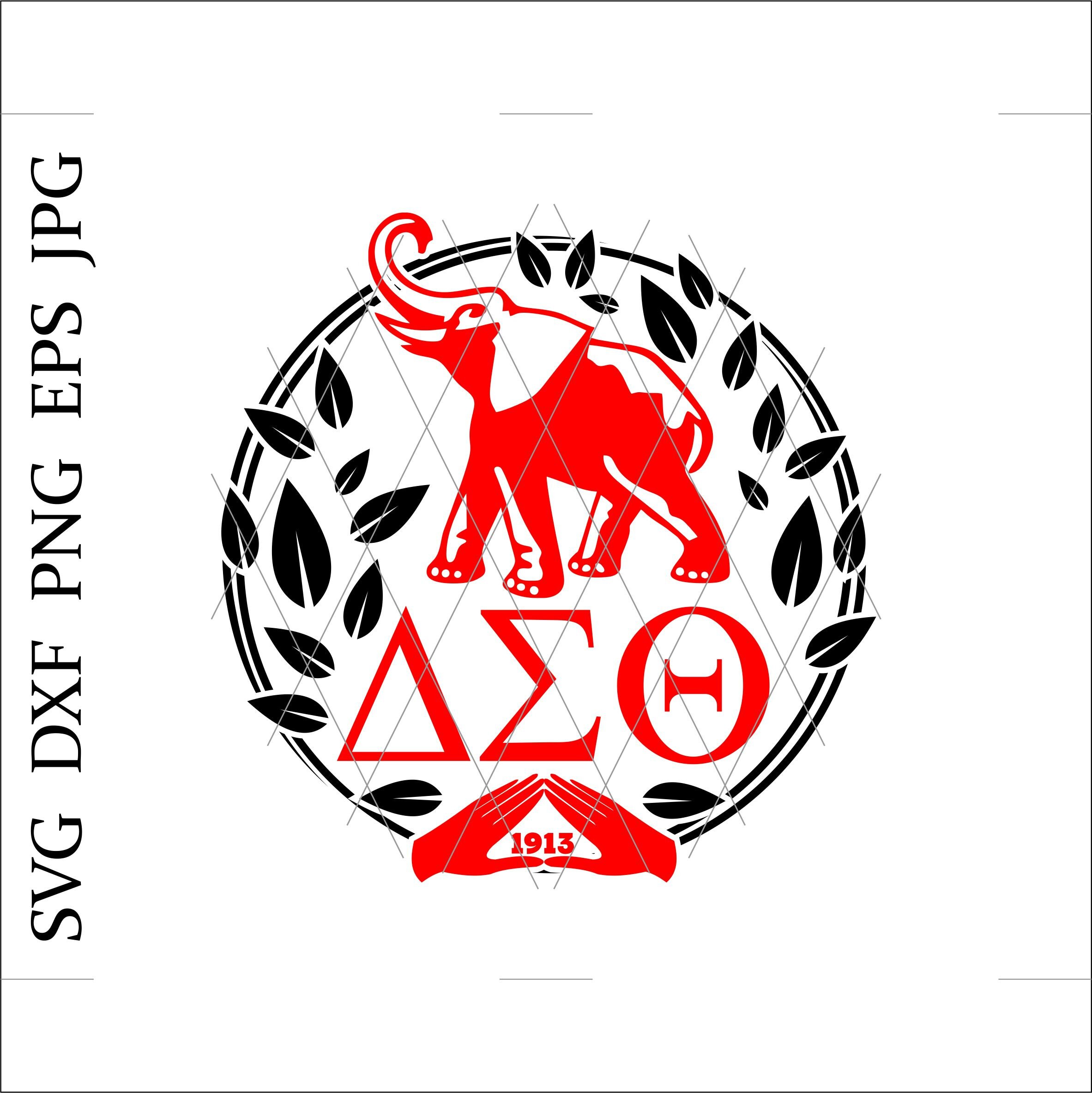 Download Red elephant svg Delta Sigma Theta svg 1913 svg Afro woman ...