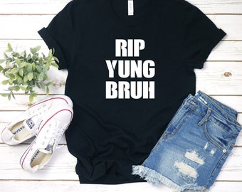 Rip Yung Bruh, Funny Lil Tracy T-shirt, I heart Graphic, Lil Peep Rapper MD