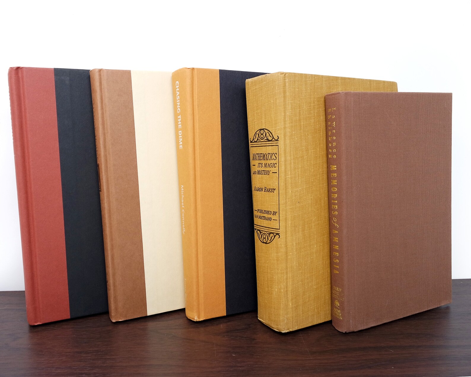 Libros decorativos naranjas marrones y dorados / Decoración | Etsy