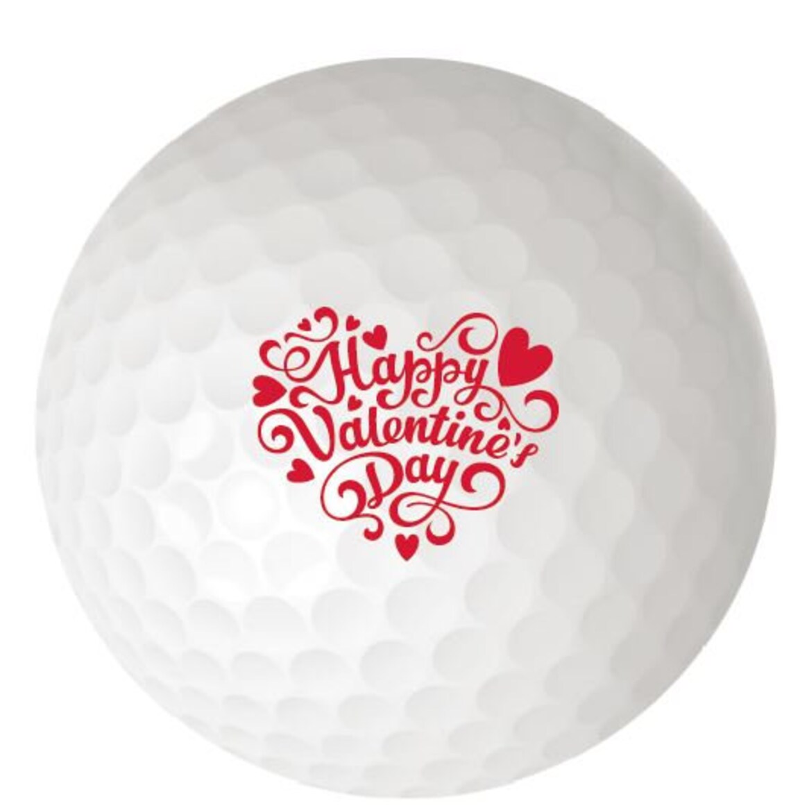 Happy Valentine Personalized Golf Balls Custom Valentine Golf Etsy