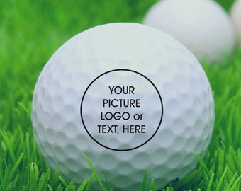 FREE SHIPPING, Custom Design Golf Ball, Personalized golf balls. Add picture, logo or text on golf balls. Printed golf balls.