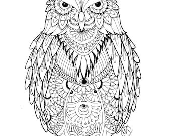 Owl Coloring Page
