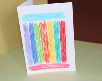 3 Blank cards, abstract art, greetings, birthday, thankyou