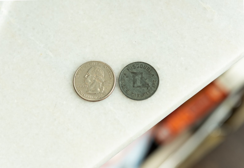 Missouri Sales Tax Receipt Coin Etsy