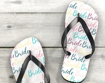 Bride Flip Flops | Bridal Party Gifts | Beach Wedding