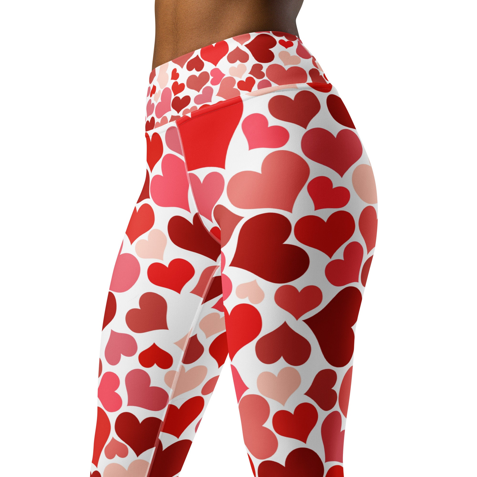 Vivian Valentine's Day Leggings Women's Teen Love Heart Stretch Pants /  Buttery Soft Fashion Tights /layering Look / Cute Gift for Her -  Canada