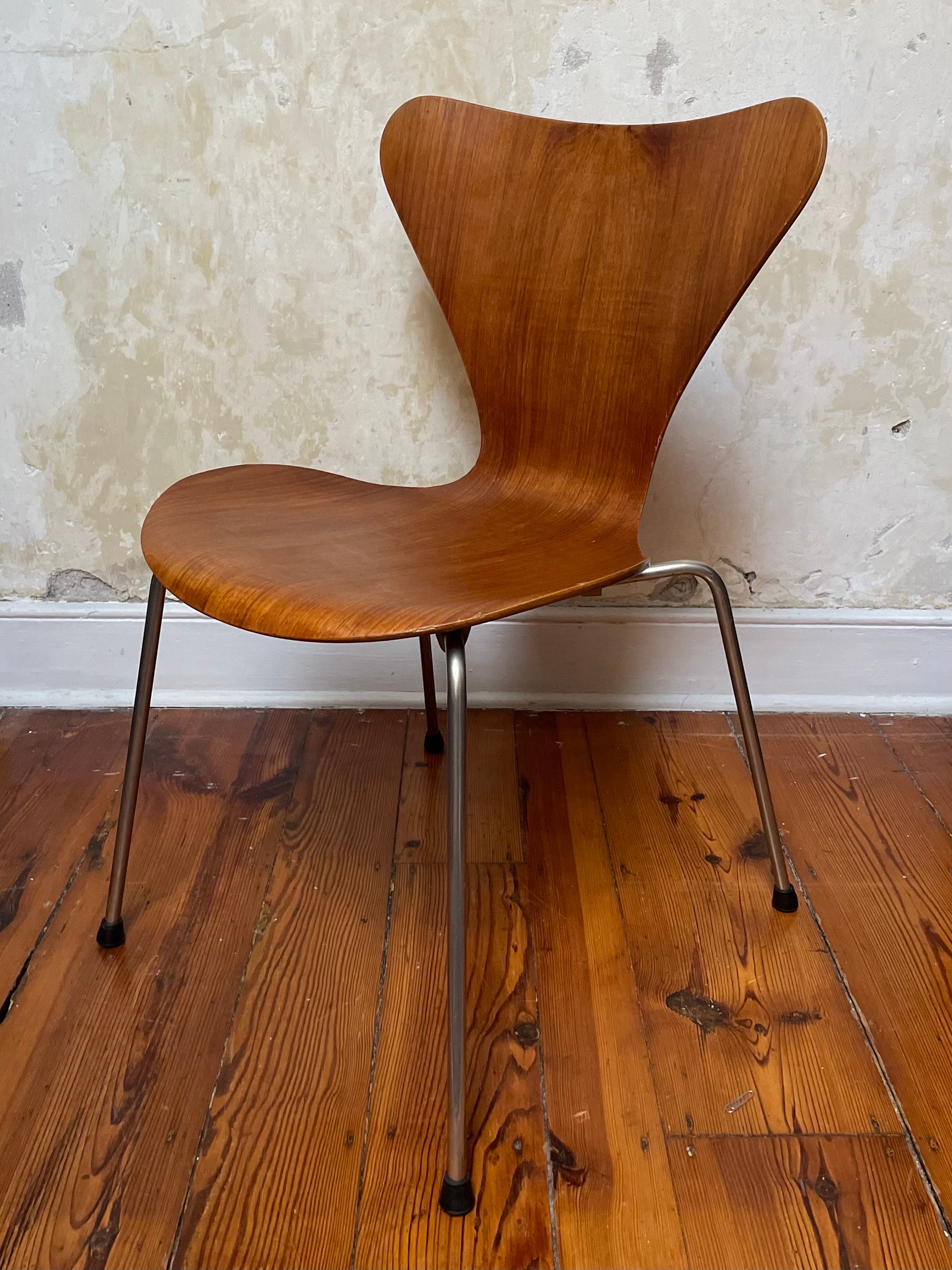 椅子 Arne Jacobsen 3170 Teak FRITZ HANSEN Arne Jacobsen Series-7 Teak Desk Chair for Fritz Hansen