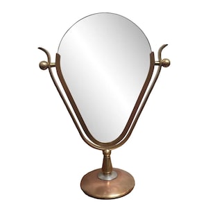 Uncommon Charles Hollis Jones Heart Shaped “Wishbone” Double Sided Tabletop Vanity Mirror