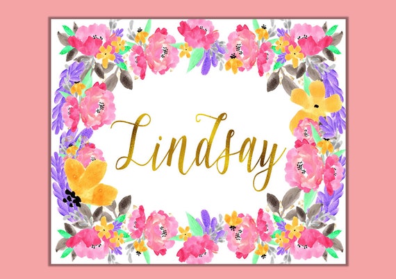 nursery wreath with name