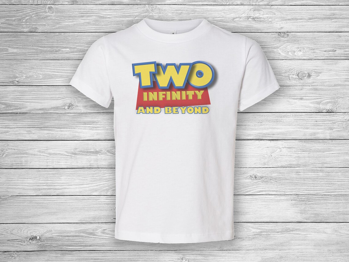 Two Infinity and Beyond Birthday Shirt bday Shirt Kids | Etsy