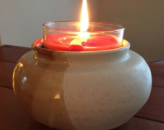 Stoneware Candle Holder