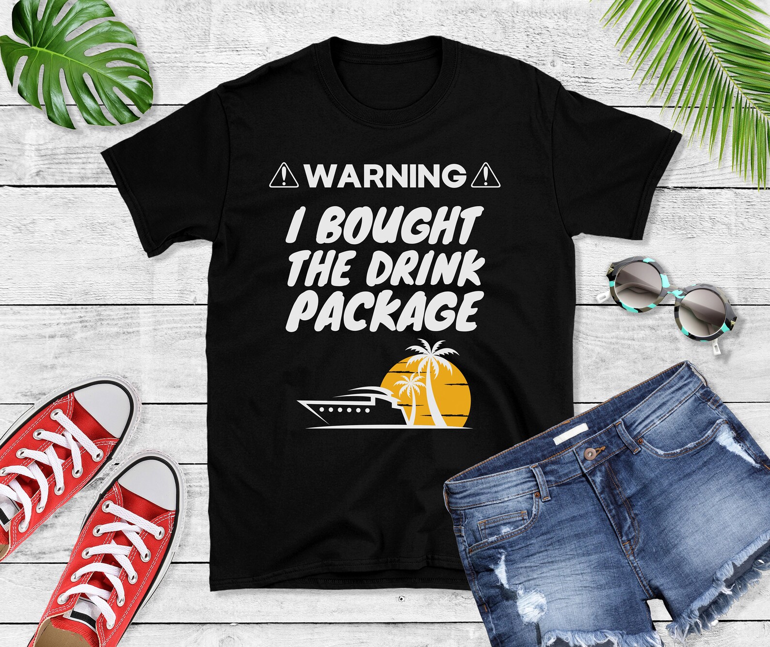 Warning I Bought The Drink Package Shirt Funny Cruise Shirt | Etsy