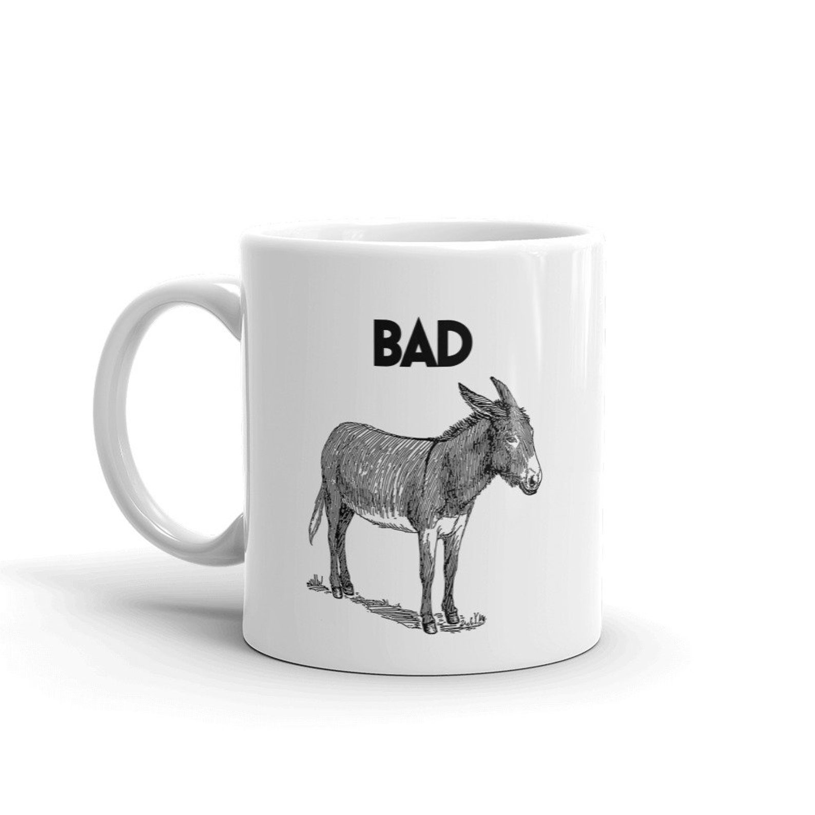 Funny Bad Ass Donkey Mug Funny Donkey Mug Gag Gift Etsy