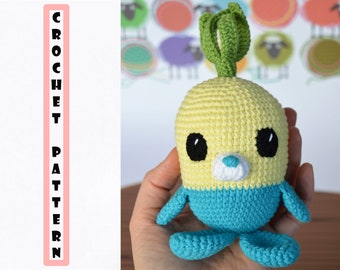 PATTERN Tunip, Octonauts, Amigurumi Crochet Pattern, Toy from cartoon, English PDF pattern