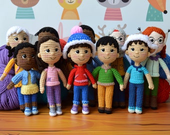Molly and friends Crochet Dolls Take doll with you Doll from cartoon Plush by cartoon Pocket doll look alike