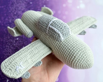 Airplane A-10 plush,Thunderbolt A-10,Crochet toy,Aircraft toy,Knit toy,Amigurumi,Handmade toy,birthday gift