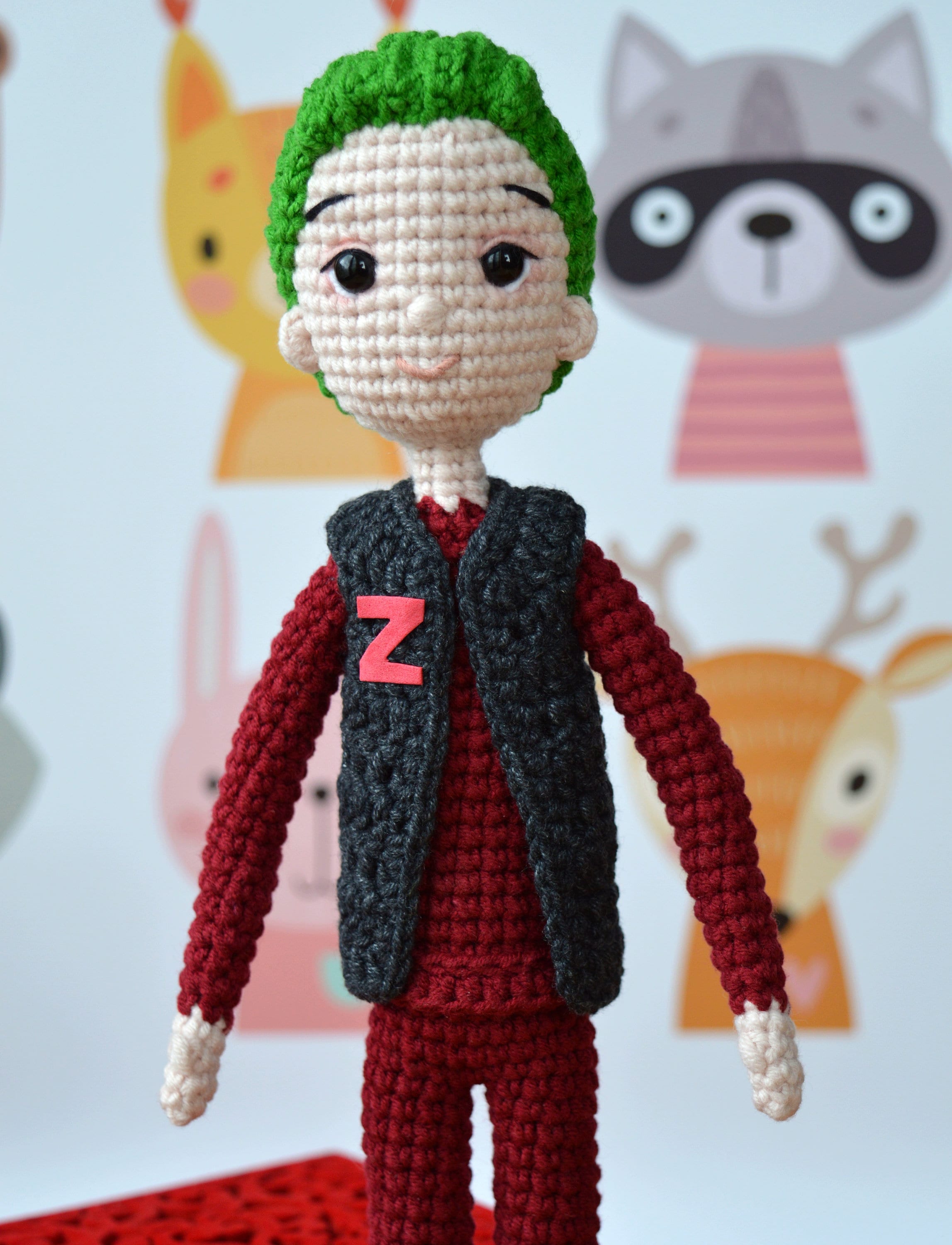 Zed Zombie Crochet Boy Doll Amigurumi doll Zed Doll Etsy