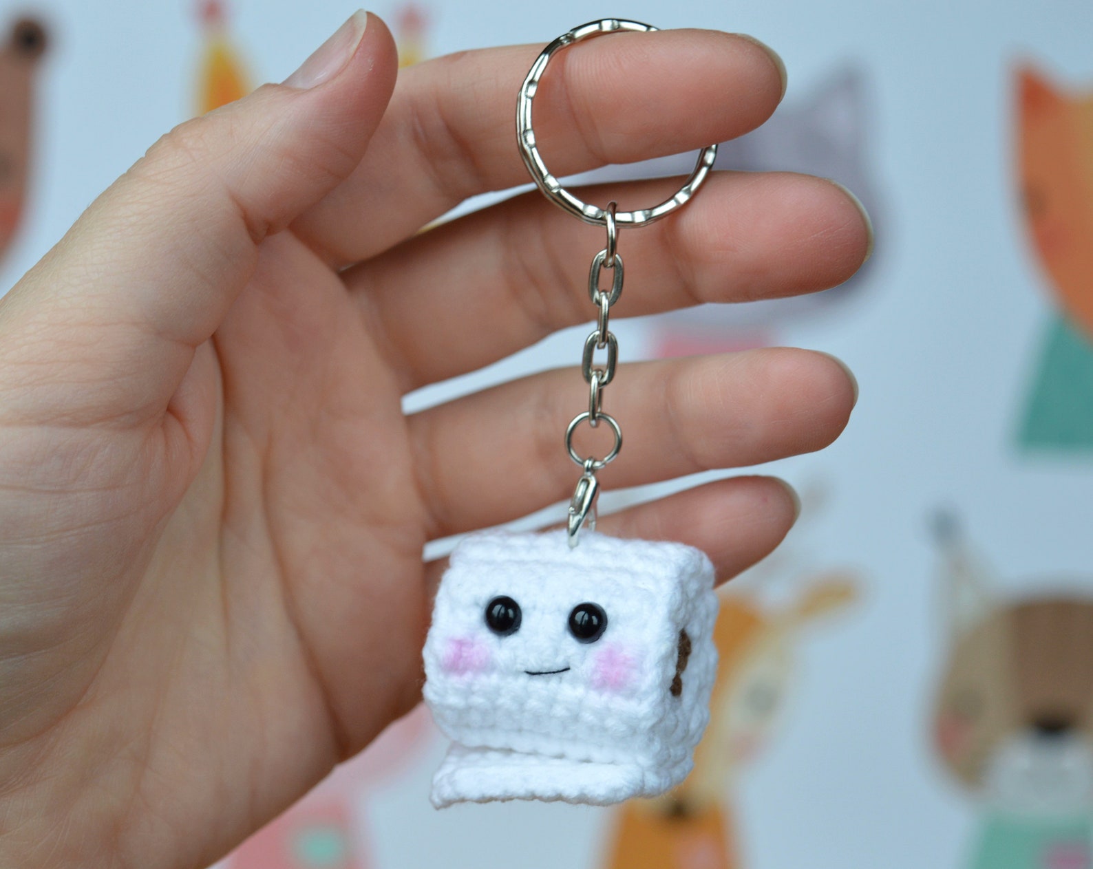 Keychain Toilet Paper Keychain Toy Funny Gift Best Friend Etsy