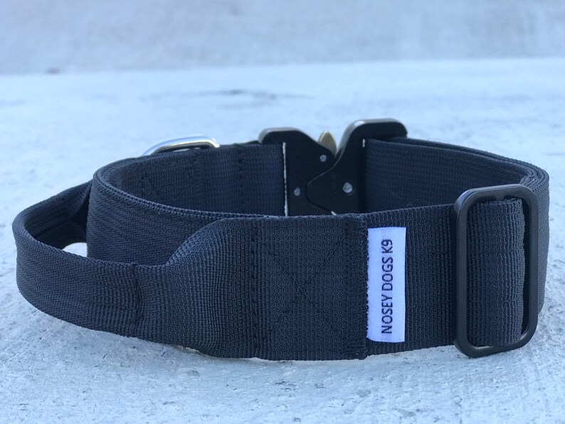 Tactical K9 Collar With Handle and Buckle 1.5 Wide Etsy