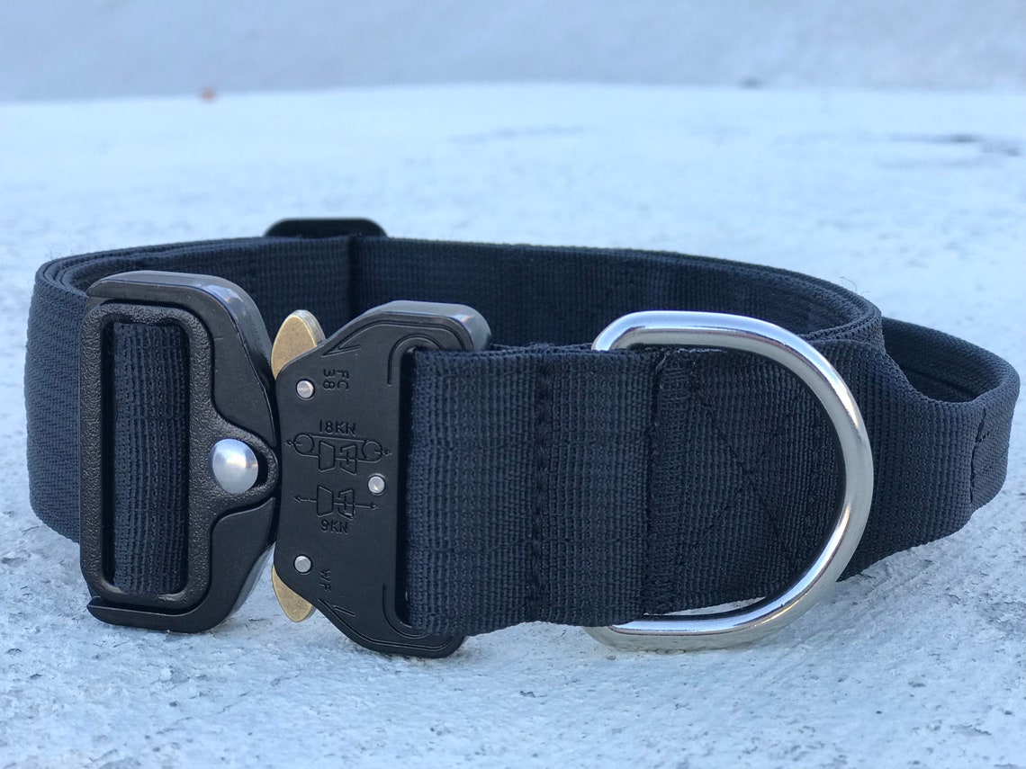 Tactical K9 Collar With Handle and Buckle 1.5 Wide Etsy