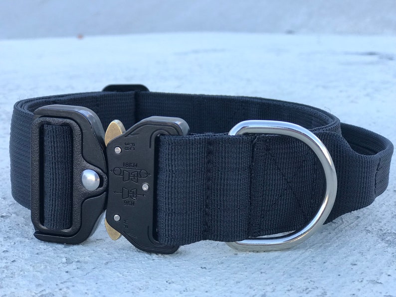 Tactical K9 Collar With Handle and Buckle 1.5 Wide Etsy