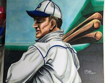 Disegno originale di Ty Cobb