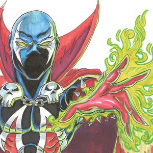 Spawn 8.5x11 Original Art
