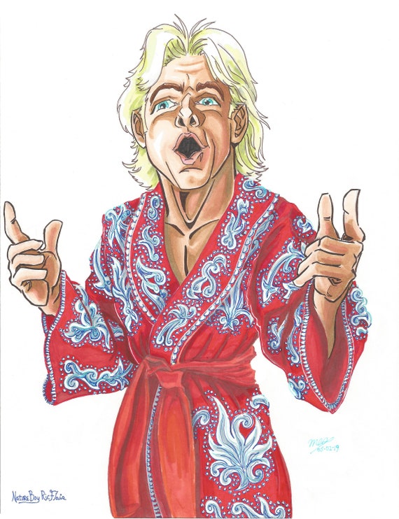 Nature Boy Ric Flair 5x7 Framed Print Etsy