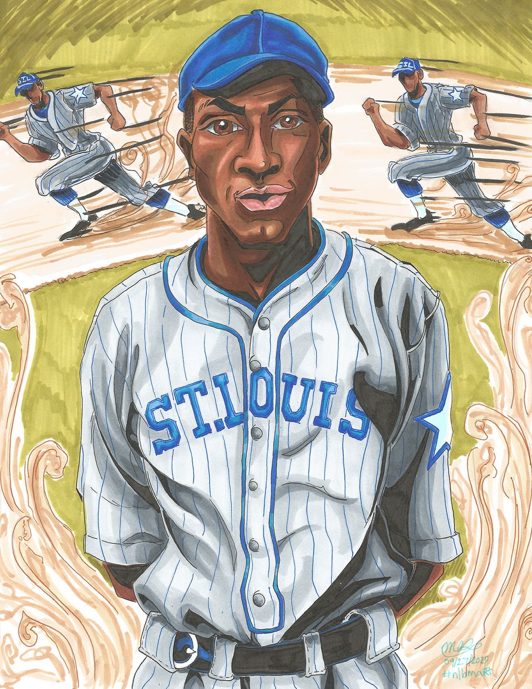 Cool Papa Bell Original Print