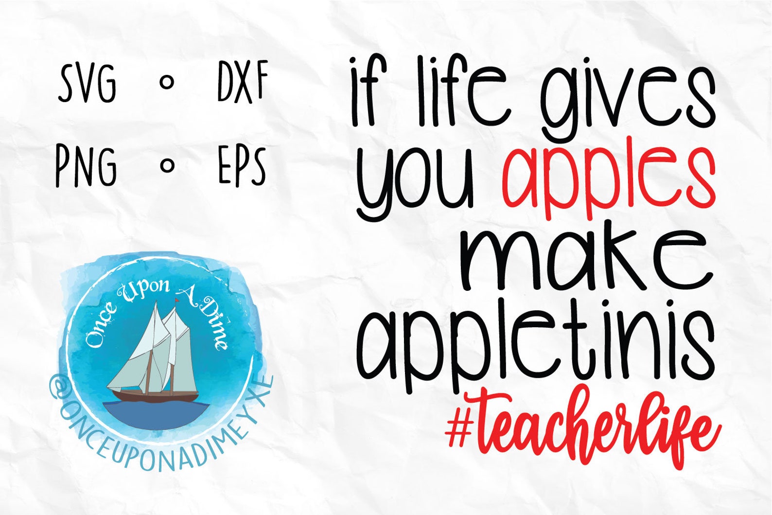 When Life Gives You Apples Teaching Teacher SVG Cut File Etsy