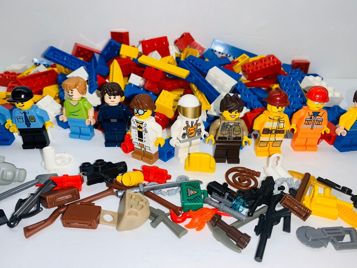 LEGO Minifigures Accessories Bulk 1 Pound Lot Authentic Etsy