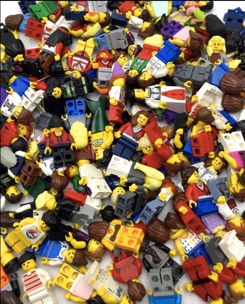 Lego Minifigures Lot 10 Count | Etsy