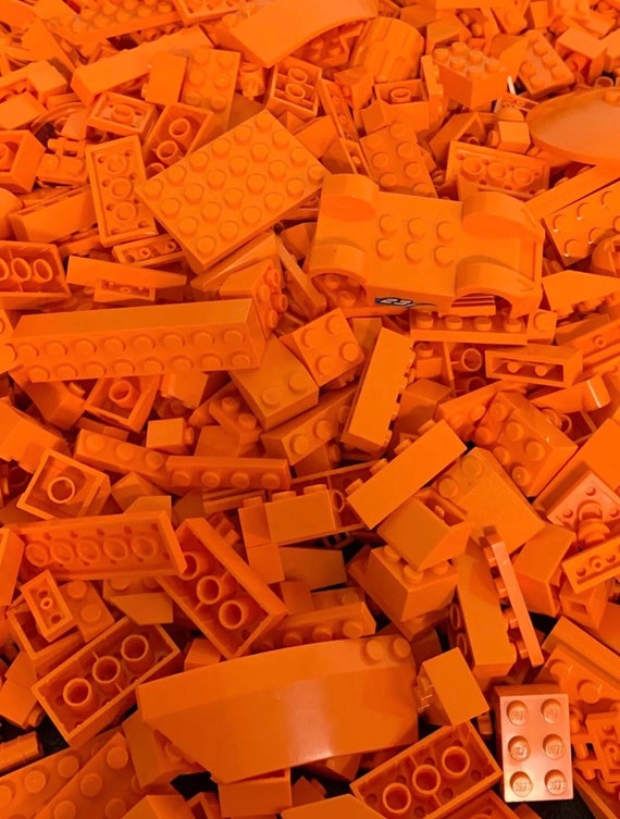 Orange Bulk Lot of Blocks Parts & Pieces Fall and - Etsy