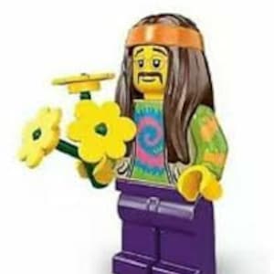 Lego 8831 Series 7 Flower Child Hippy 11 Minifigure CMF Woodstock