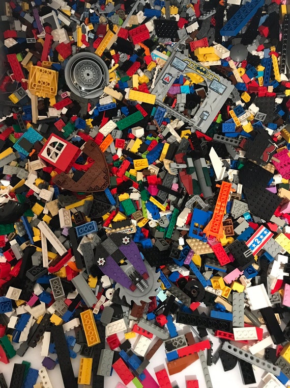 Mixed Colors LEGO Bulk Lot of 100 Transparent Small Bricks and Plates specials