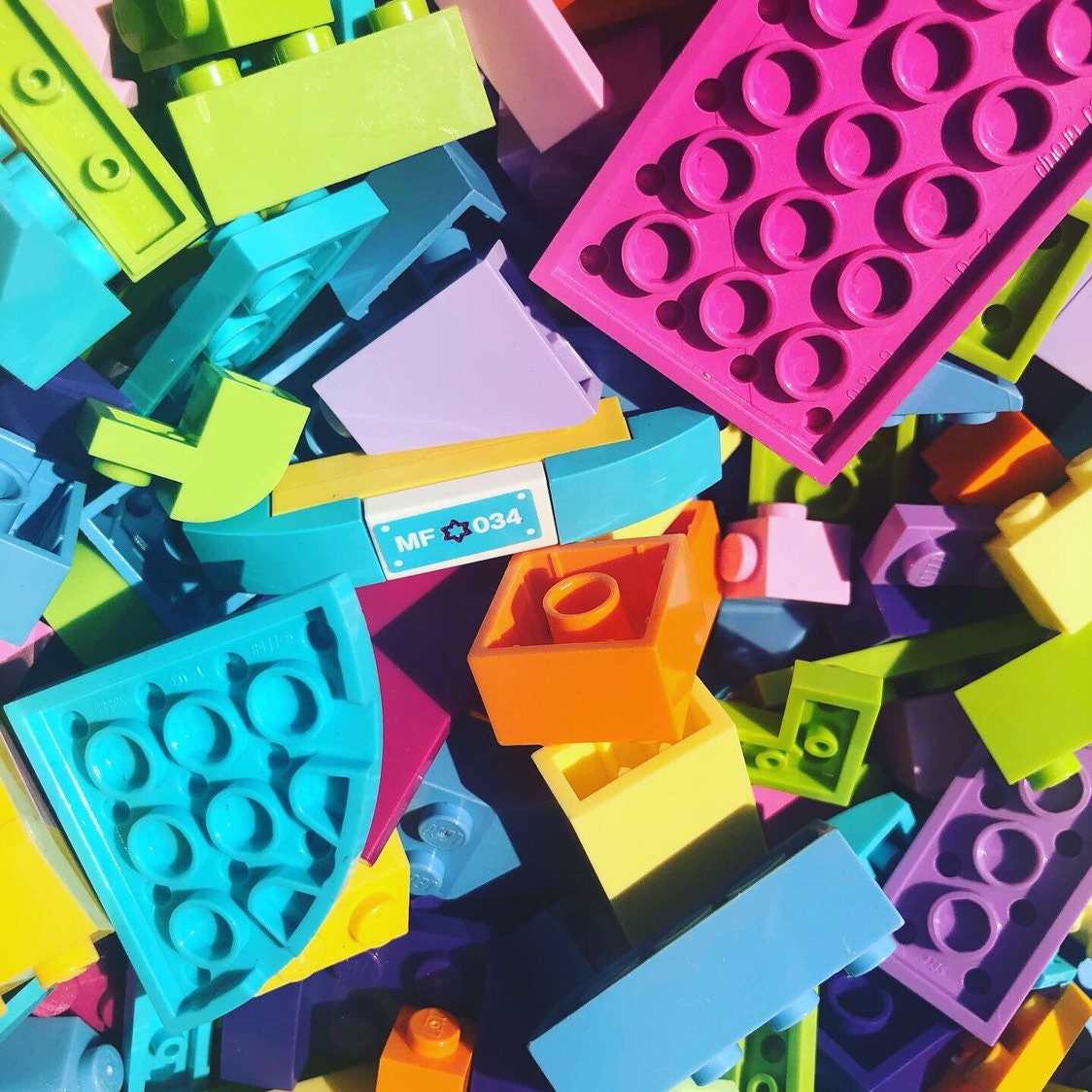 Lot of 100+ Legos Friends Mixed Pastel Parts Specialty Pieces Slopes Blocks