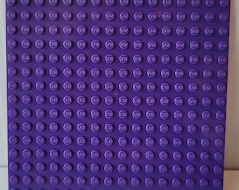 x1 Lego PURPLE Baseplate THICK Base Plate Brick Building 16 x 16 Dots FRIENDS