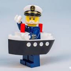 LEGO 71034 Series 23 Ferry Boat Ship Captain Minifigure 10