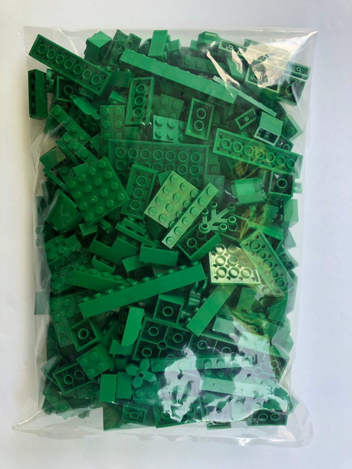 LEGO Bulk 100 Pieces Color Sorted Green Legos Parts and - Etsy UK