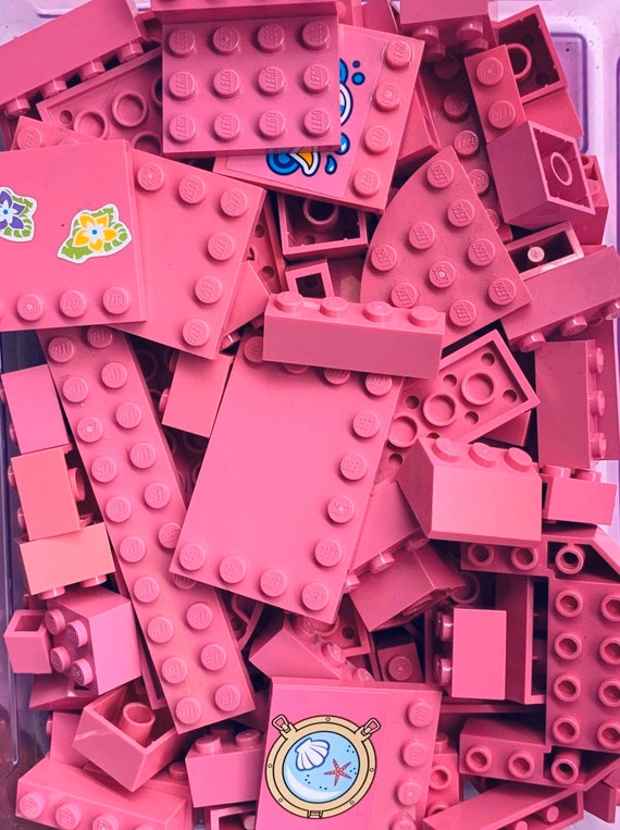 Pink LEGO® Bulk Lot of Blocks Parts & Pieces 100 Pieces - Etsy