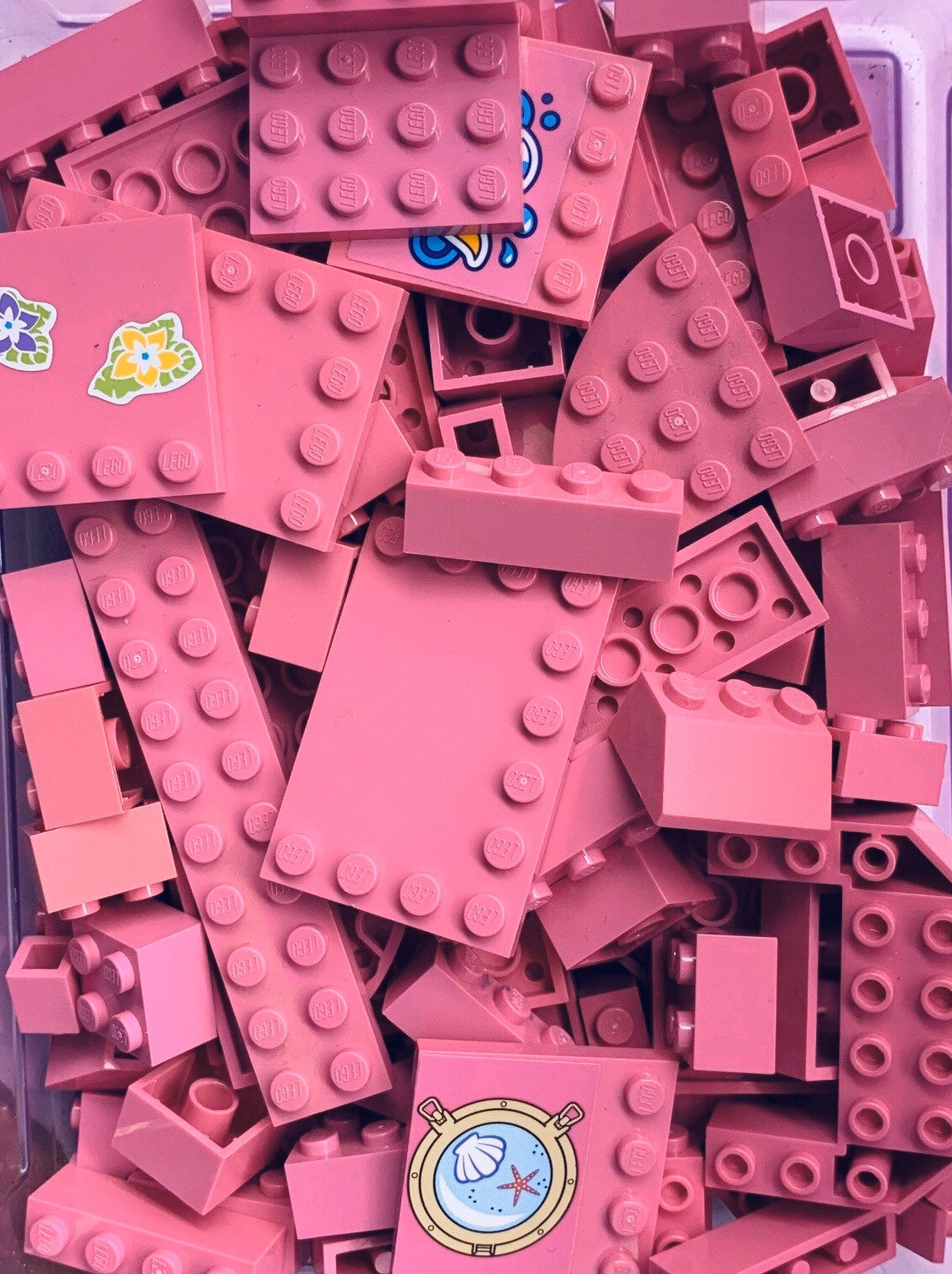 Dark Pink LEGO® Bulk Lot of Blocks Parts & Pieces 100 pezzi Friends Bulk -   Italia