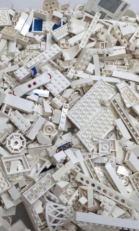 Lego blanc - lot vrac de 200gr