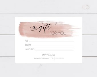 Gift Voucher,  Business Voucher Template, DIY Gift Card , Gift Certificate, INSTANT DOWNLOAD, 100% Editable