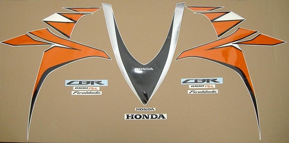 Honda CBR 929RR 2001 Fireblade complete aftermarket decals stickers graphics set kit reproduction replica restoration adhesives adesivi sc44