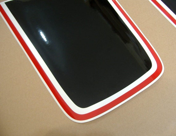 Ferrari 599 GTB /"GTO style/" stripes decals stickers set kit lines adhesivi black