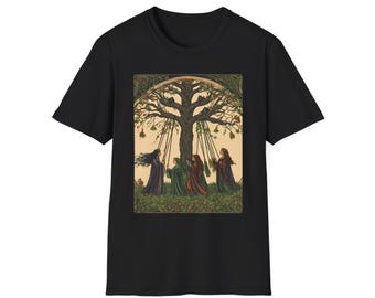 Beltane Maypole T-Shirt: Boho Festival Tee for Nature Lovers