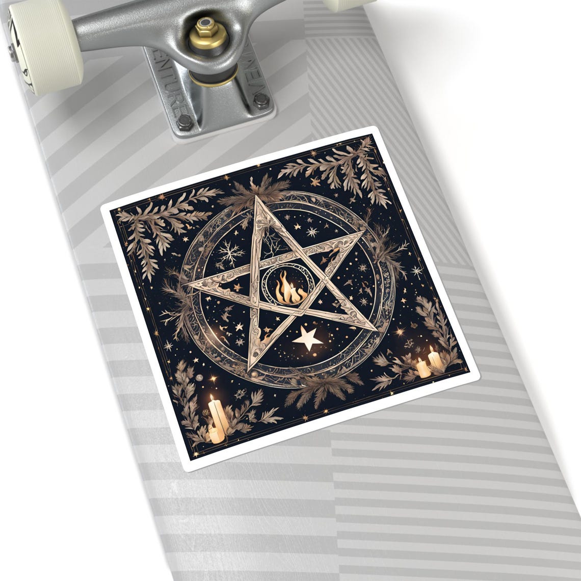 Mystical Pentacle Square Stickers | Perfect for Witches, Bast ...