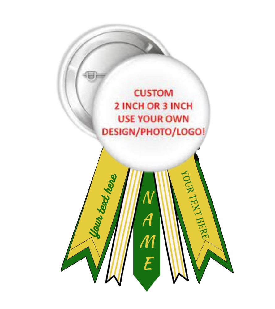 Brag Button- BUTTON & RIBBON - Etsy