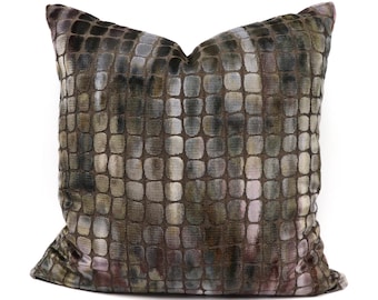 Ready to ship** Romo Tobia velvet pillow cover in Multi Z379/02 - DOUBLE SIDED // Designer pillow cover //  High end pillow cover