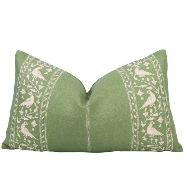 Lisa Fine Textiles Baroda II pillow cover in Mint BRD/23 - on both sides // Designer pillow // High end pillow // Decorative pillow